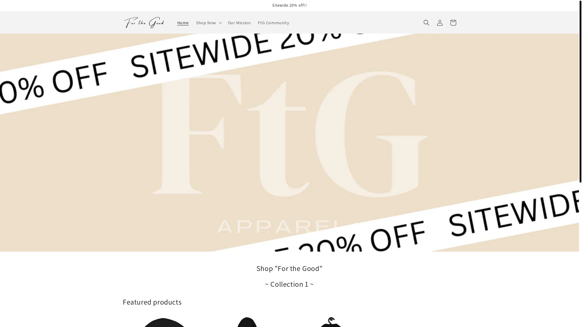 website screenshot of https://evergoodbrand.com/