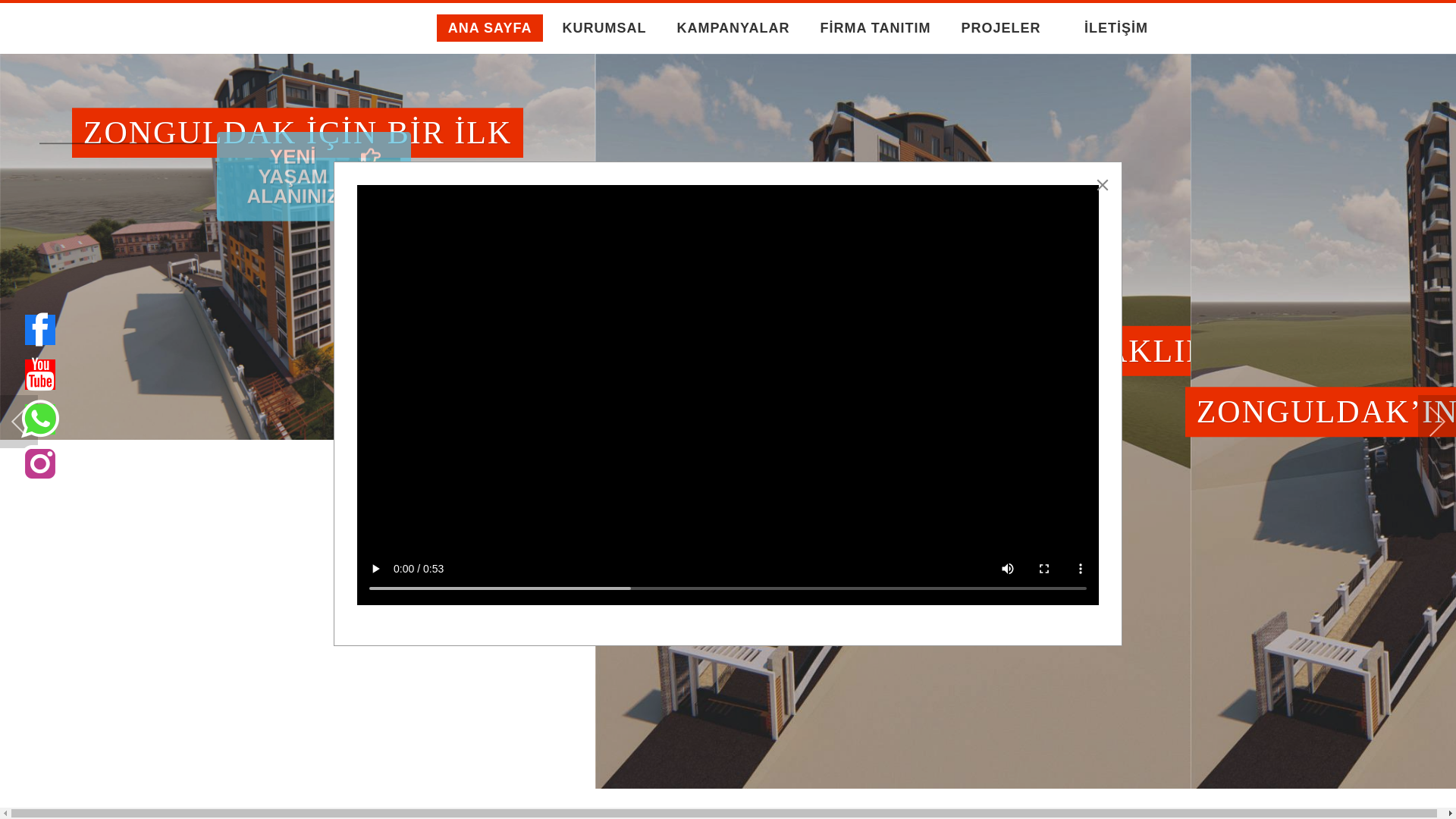 website screenshot of https://albayrakctninsaat.com.tr/