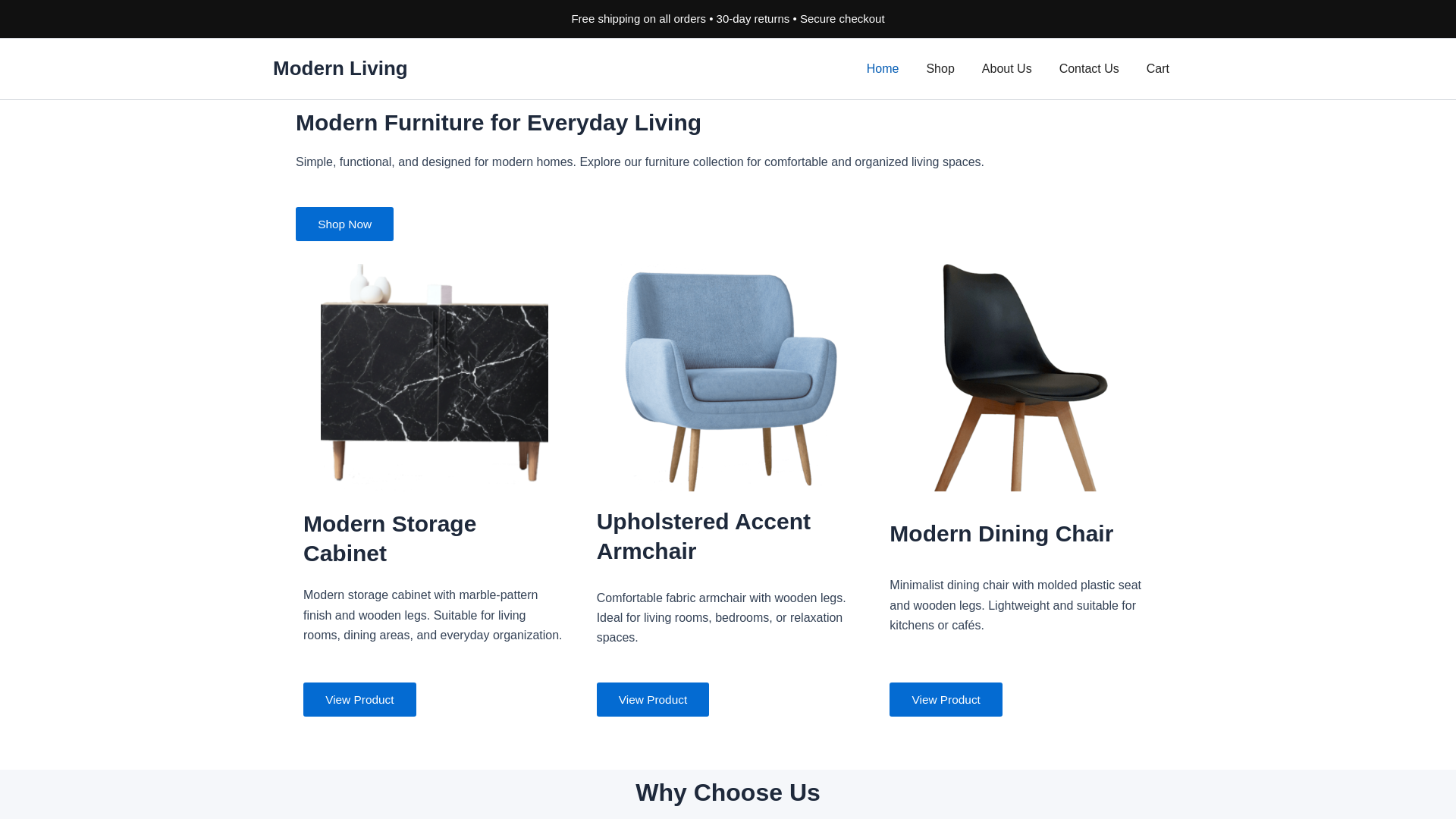 website screenshot of https://trustednest.shop/