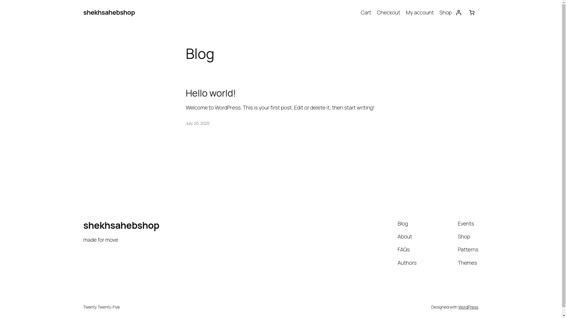 website screenshot of https://shekhsaheb.shop/