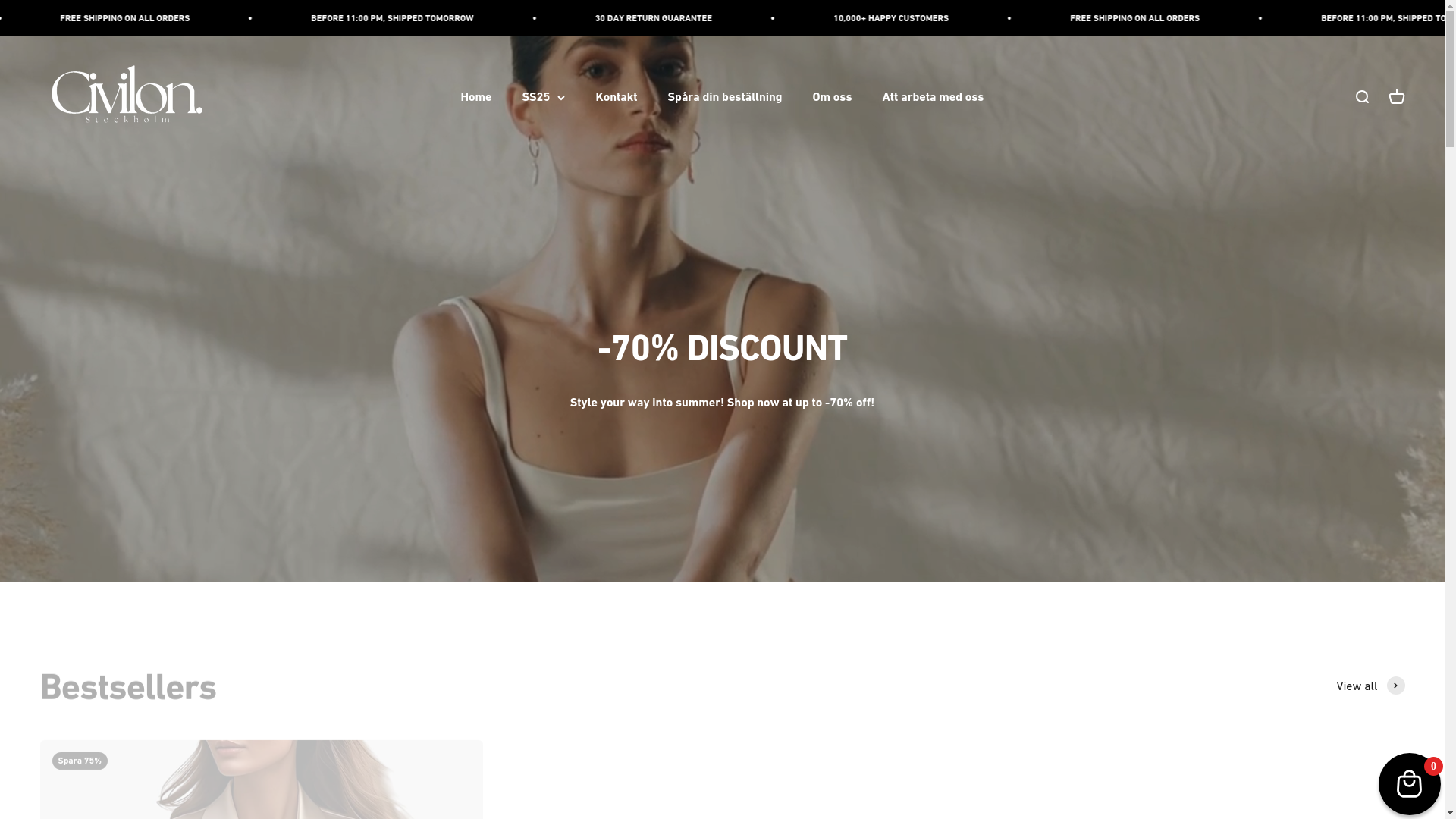 website screenshot of https://civilonstockholm.com/