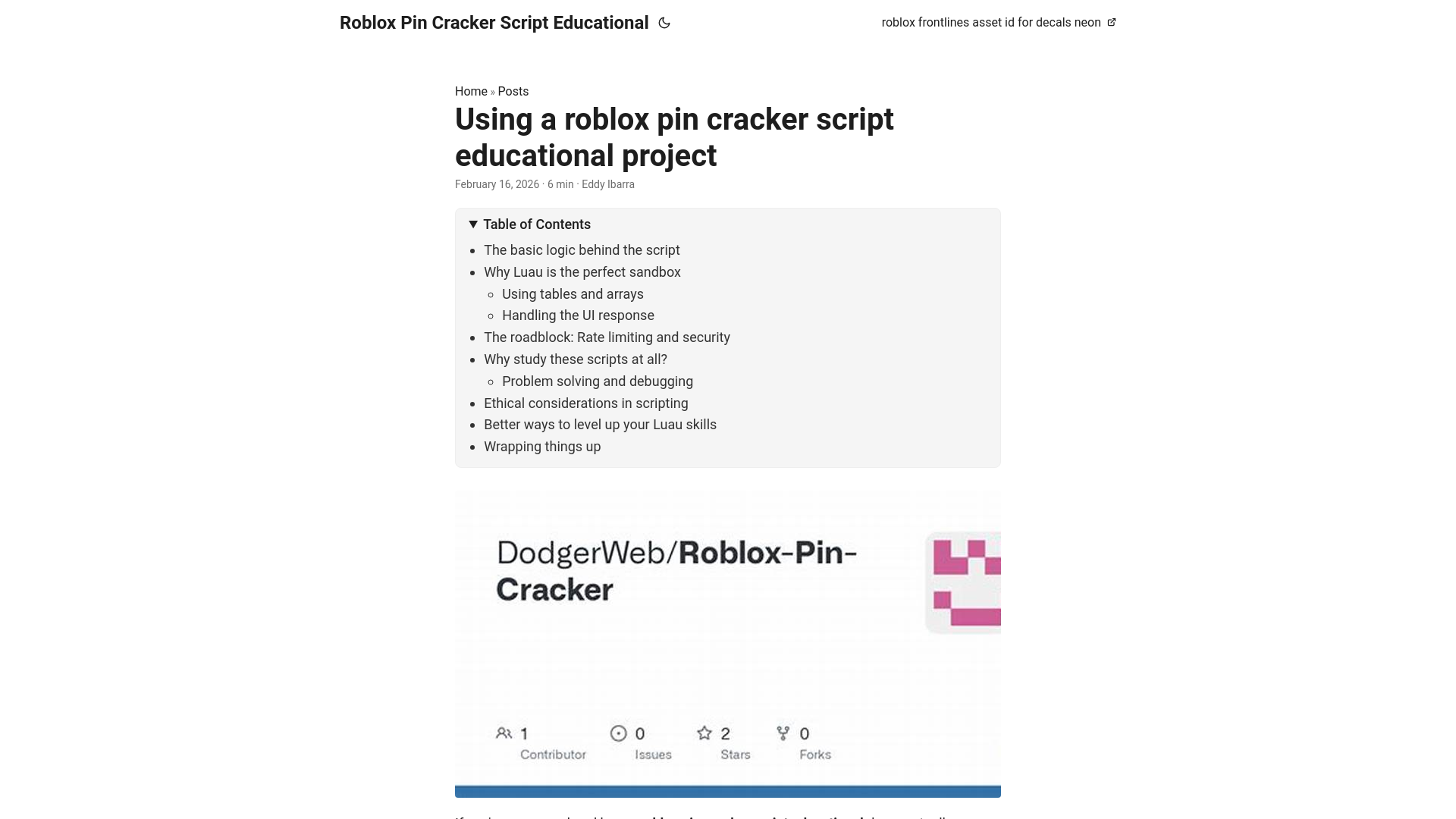 website screenshot of https://roblox-pin-cracker-script-educational.pages.dev/