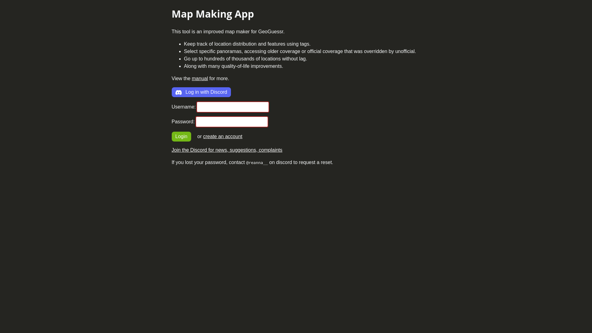 website screenshot of https://mapmaking.app/