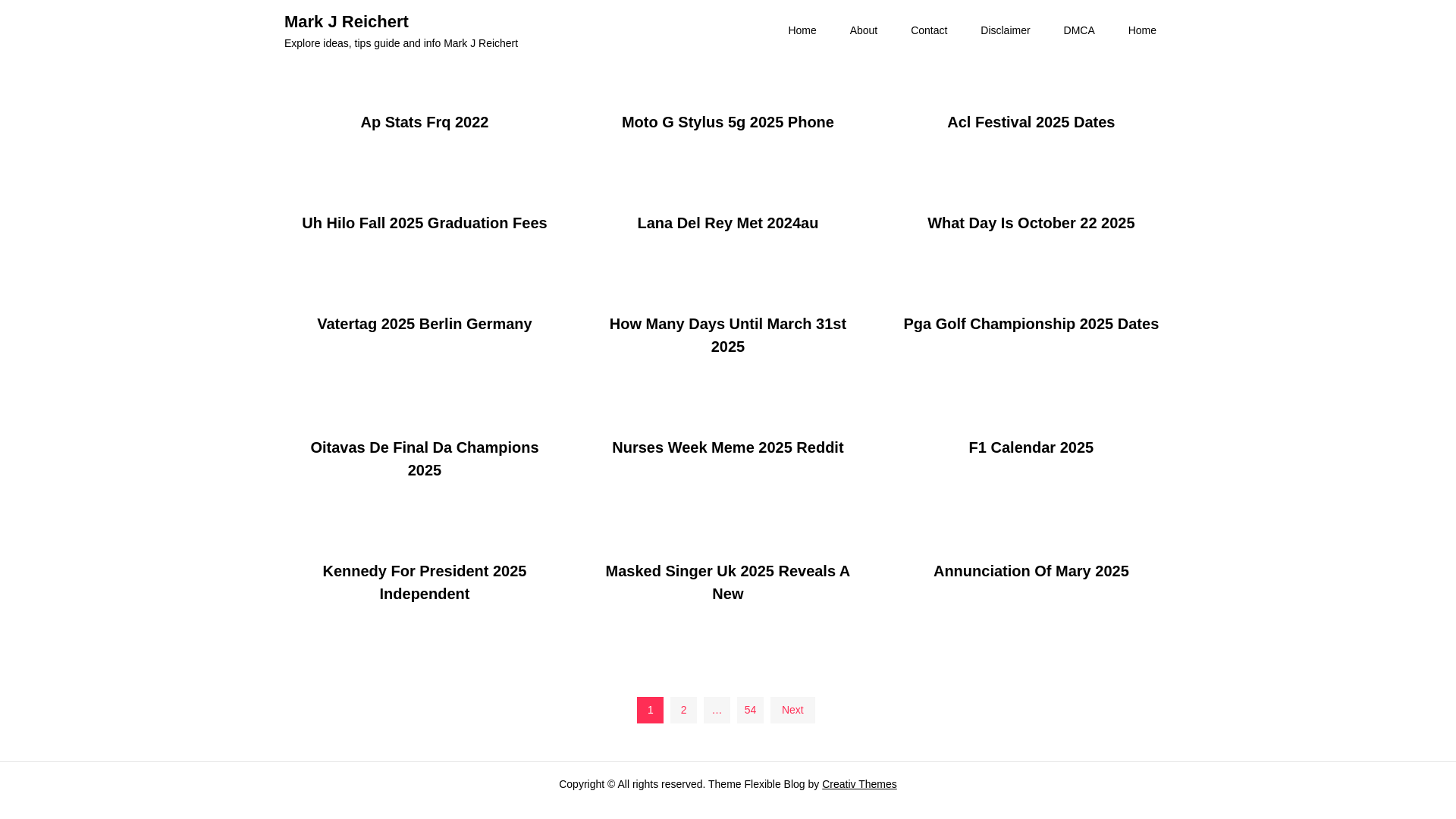 website screenshot of https://markjreichertd.pages.dev/