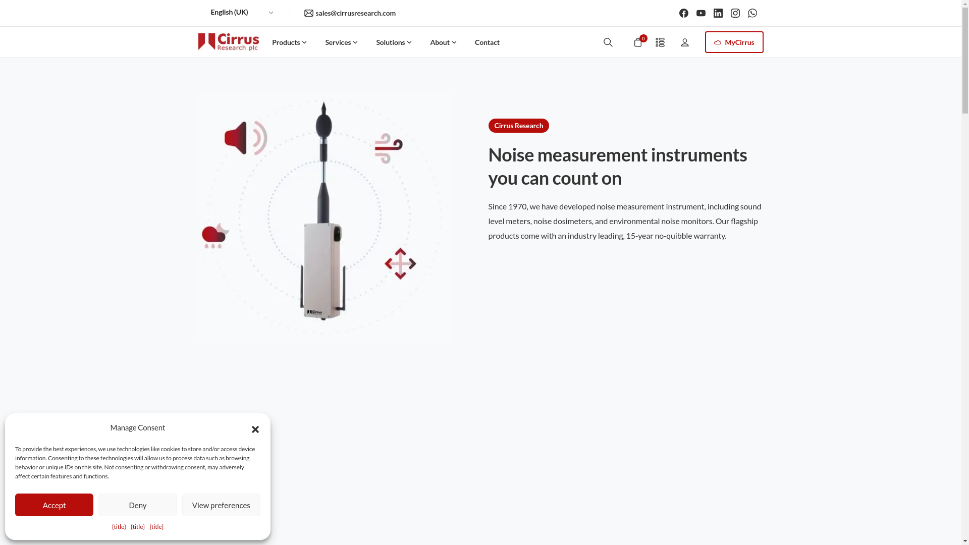 website screenshot of https://cirrusresearch.com/