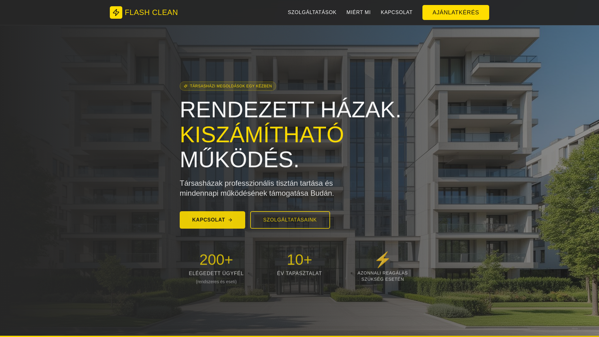 website screenshot of https://hazrendben.hu/