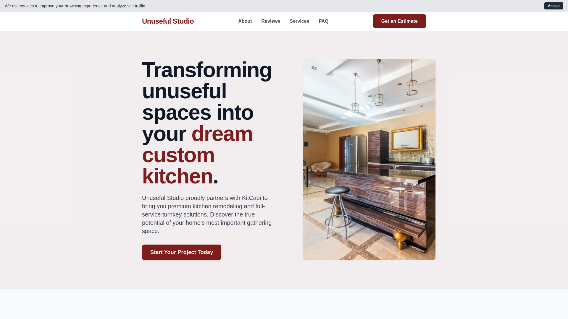 website screenshot of https://unusefulstudio.click