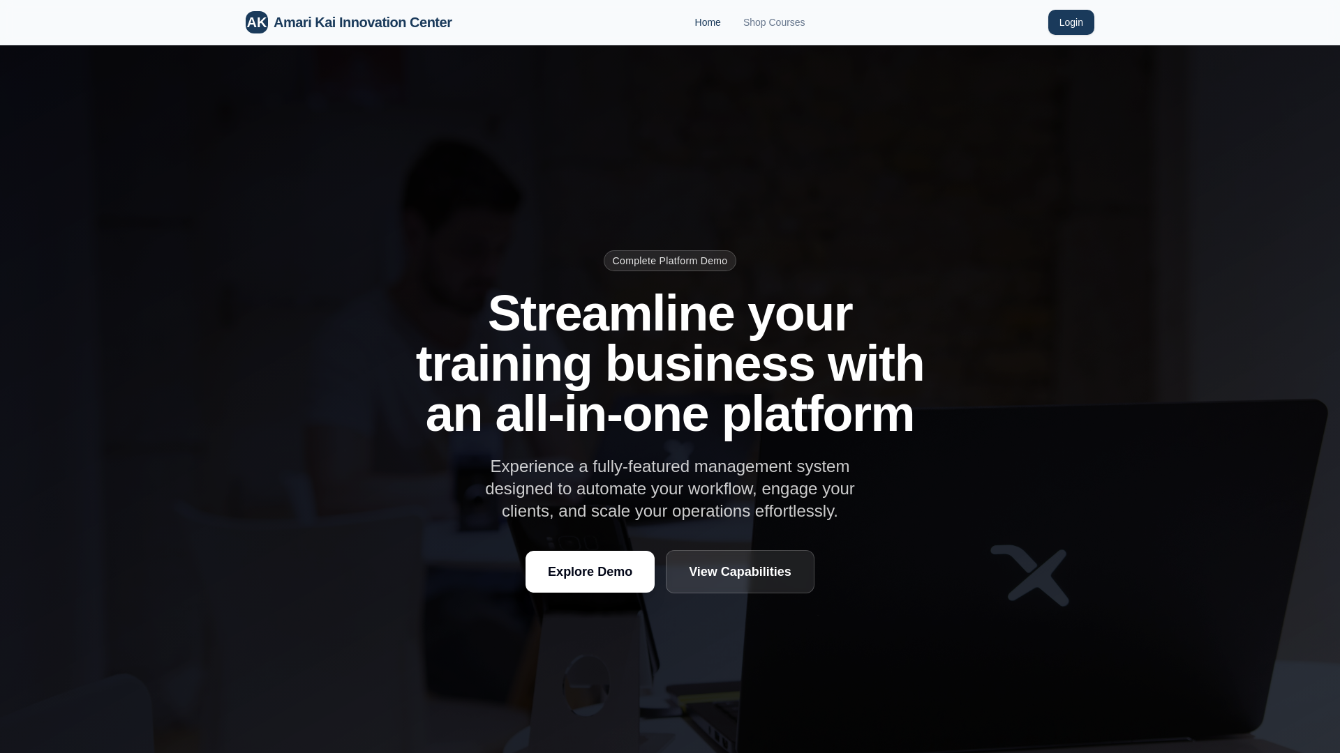 website screenshot of https://amarikaidemo.com/