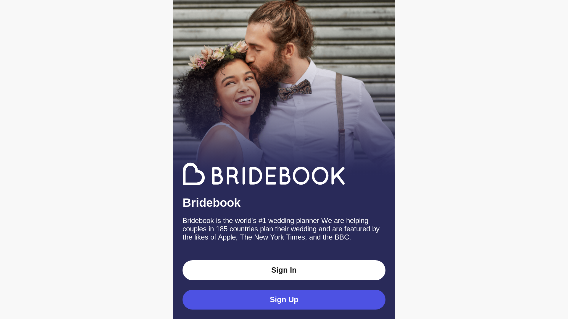 website screenshot of https://bridebookwork.com/