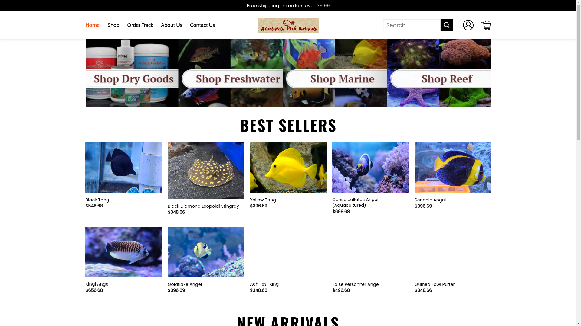 website screenshot of https://eliteabsolutelyfishnaturals.shop/