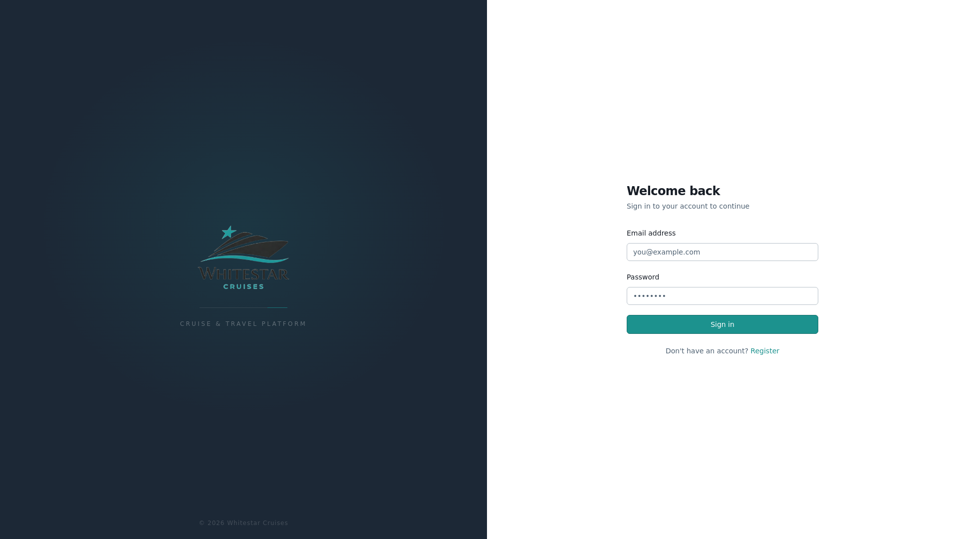 website screenshot of https://wscruise.co.za/