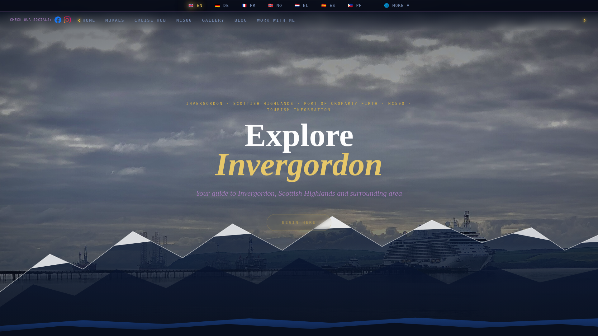 website screenshot of https://exploreinvergordon.pages.dev/