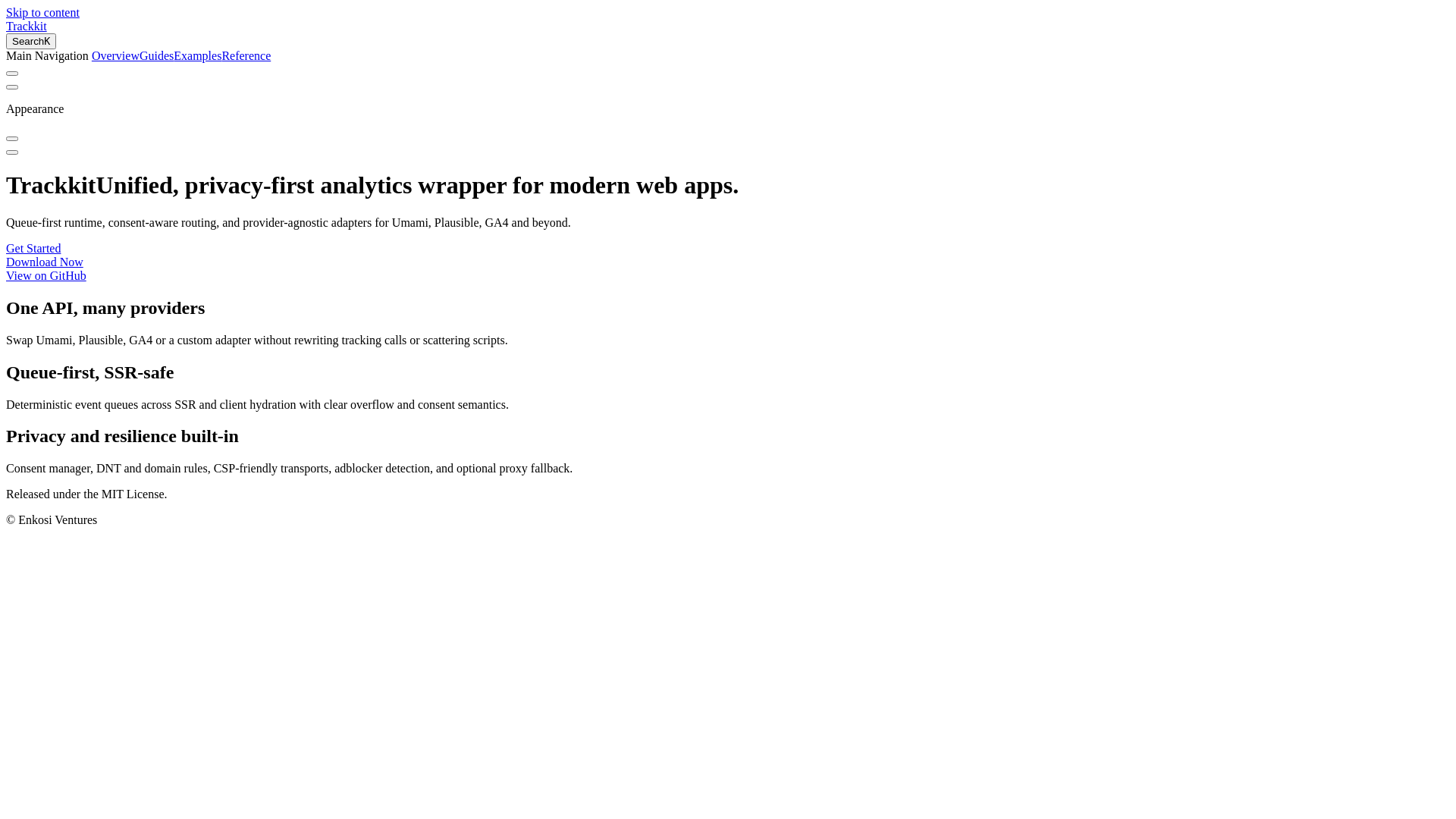 website screenshot of https://trackkit.pages.dev/