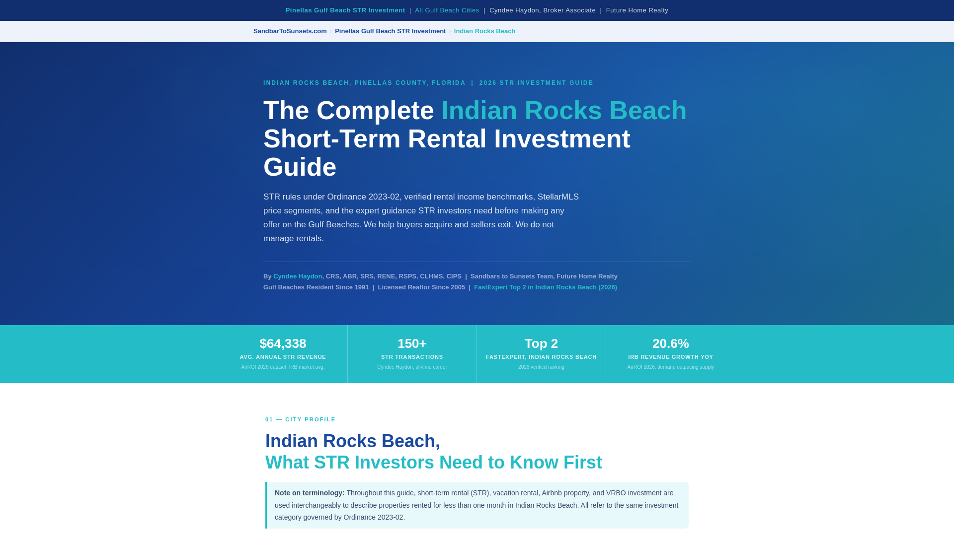website screenshot of https://pinellasgulfbeachstrinvestment.com/