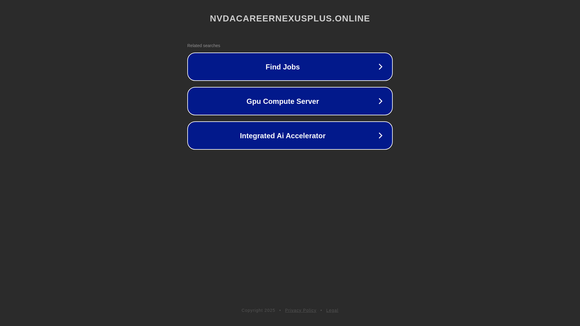 website screenshot of https://nvdacareernexusplus.online/