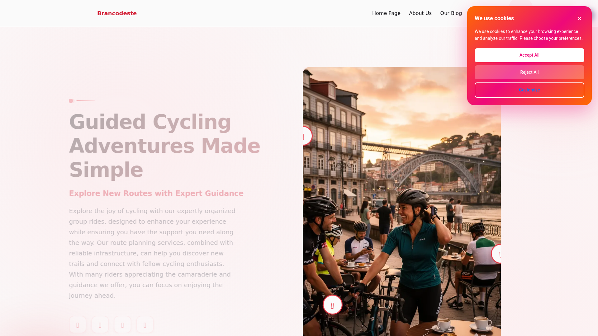 website screenshot of https://brancodeste.org