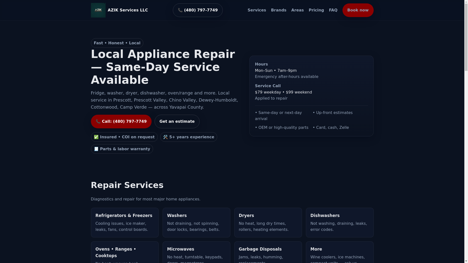 website screenshot of https://azikservices.pages.dev/