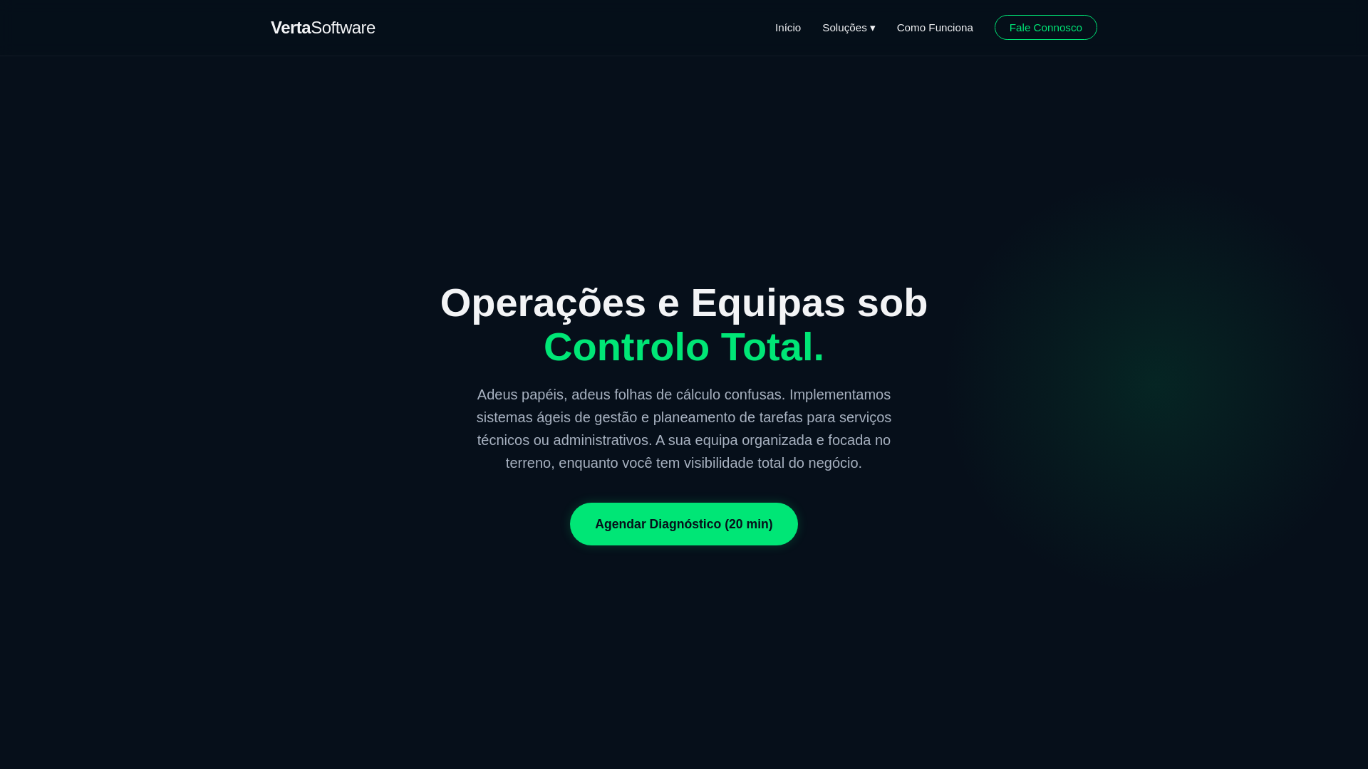 website screenshot of https://vertasoftware.pt