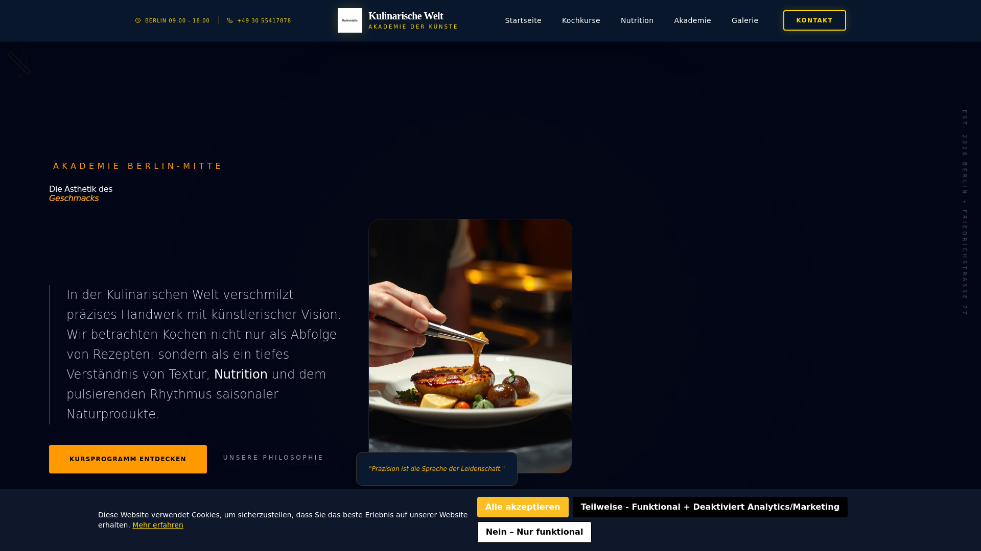website screenshot of https://kulinarischeweltqs.info/