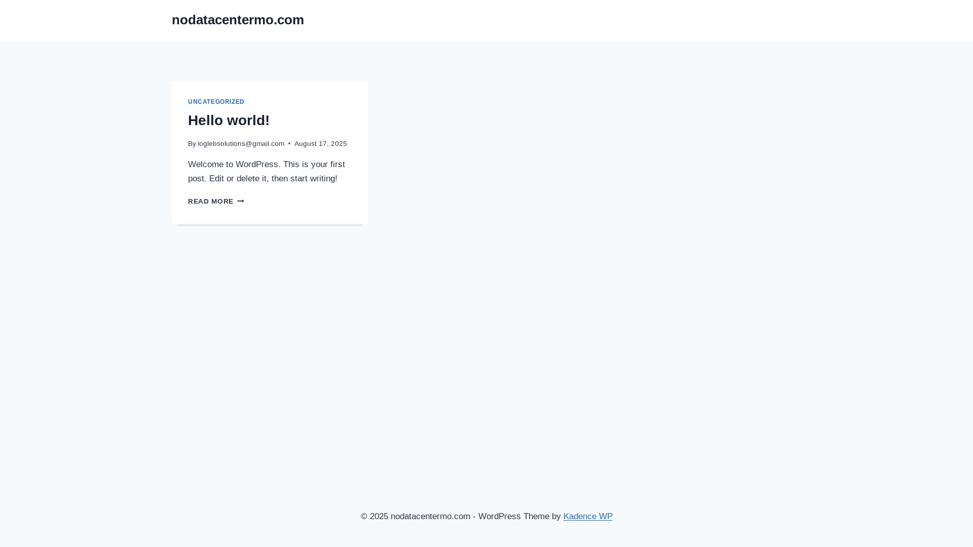 website screenshot of https://nodatacentermo.com/
