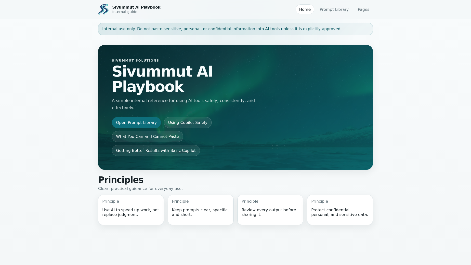 website screenshot of https://sivprompt.pages.dev/