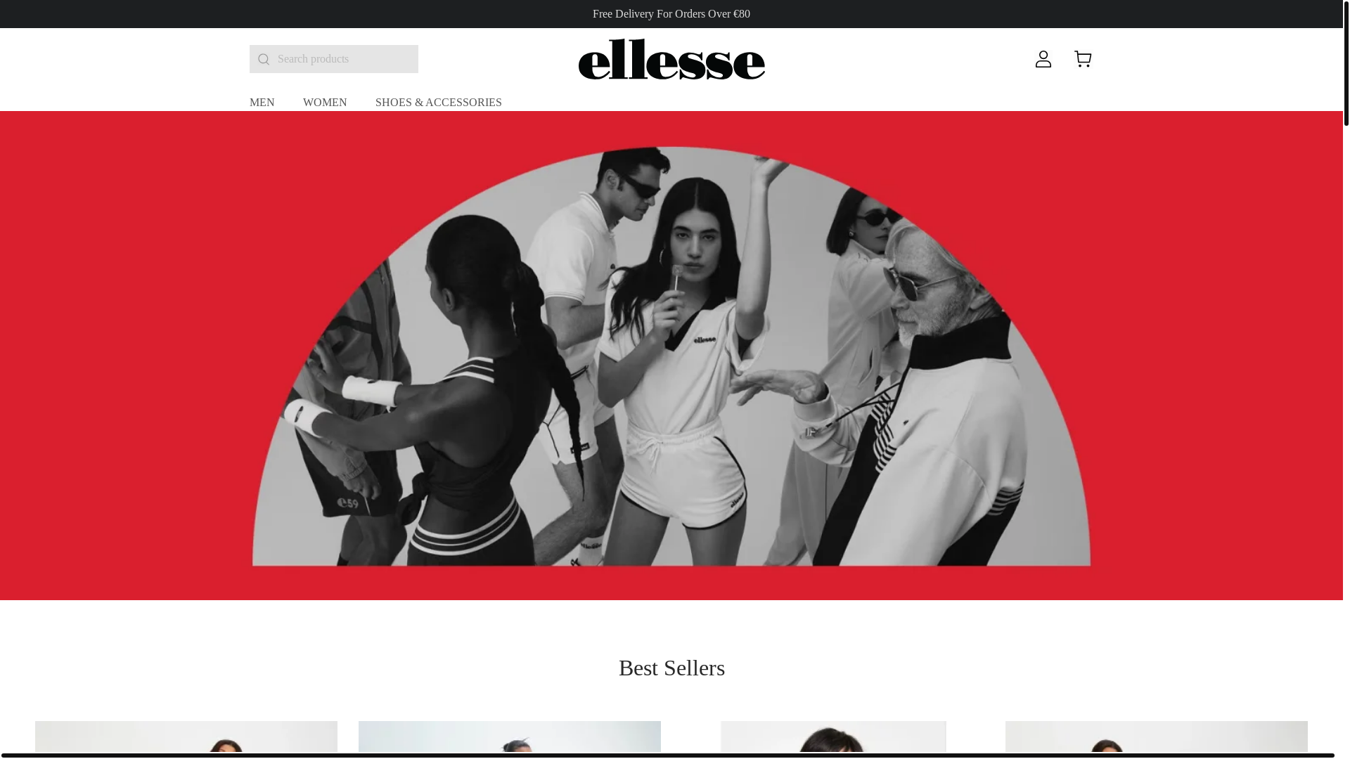 website screenshot of https://discount-ellesse.shop/