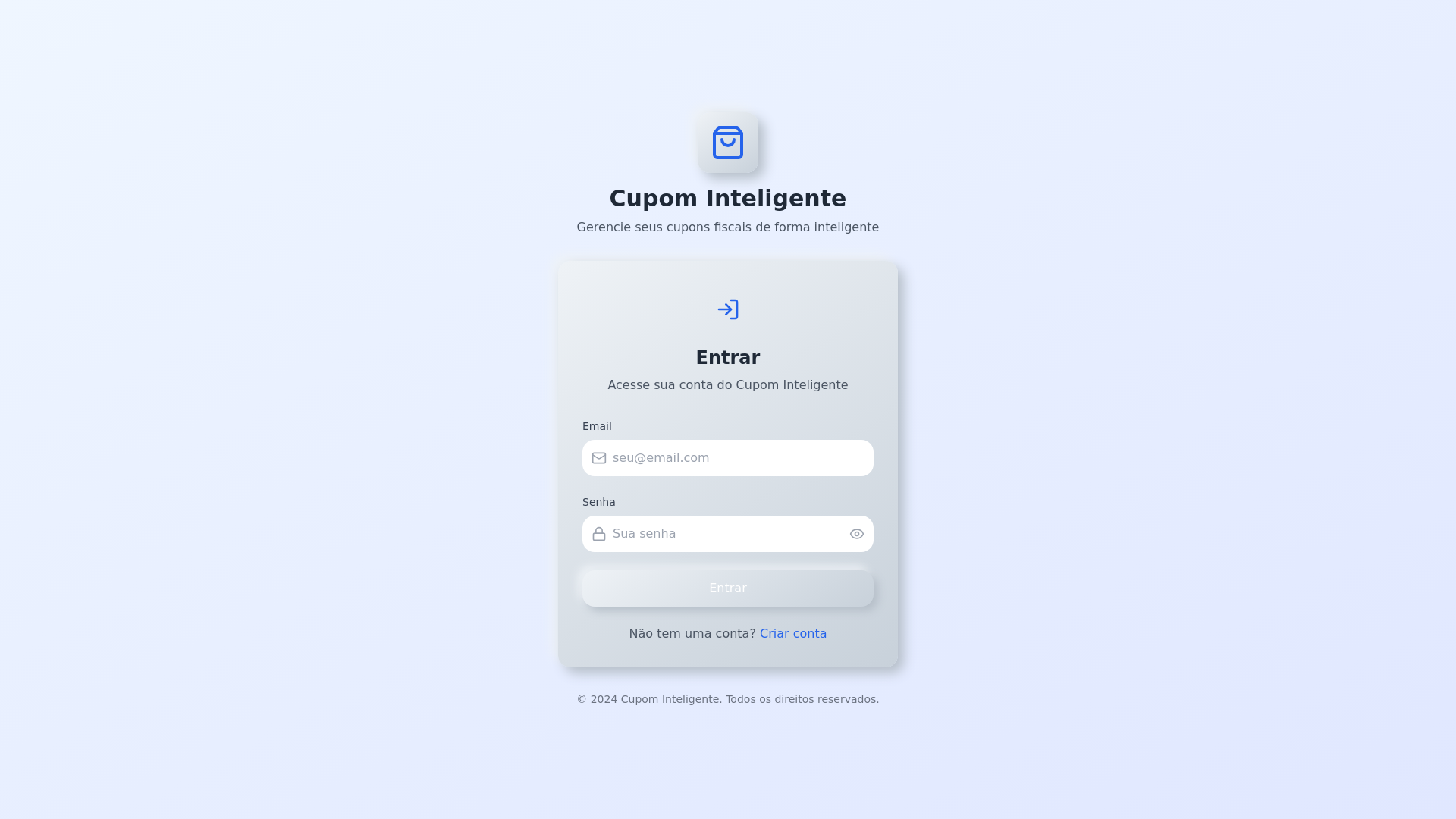 website screenshot of https://cupom-inteligente.pages.dev/