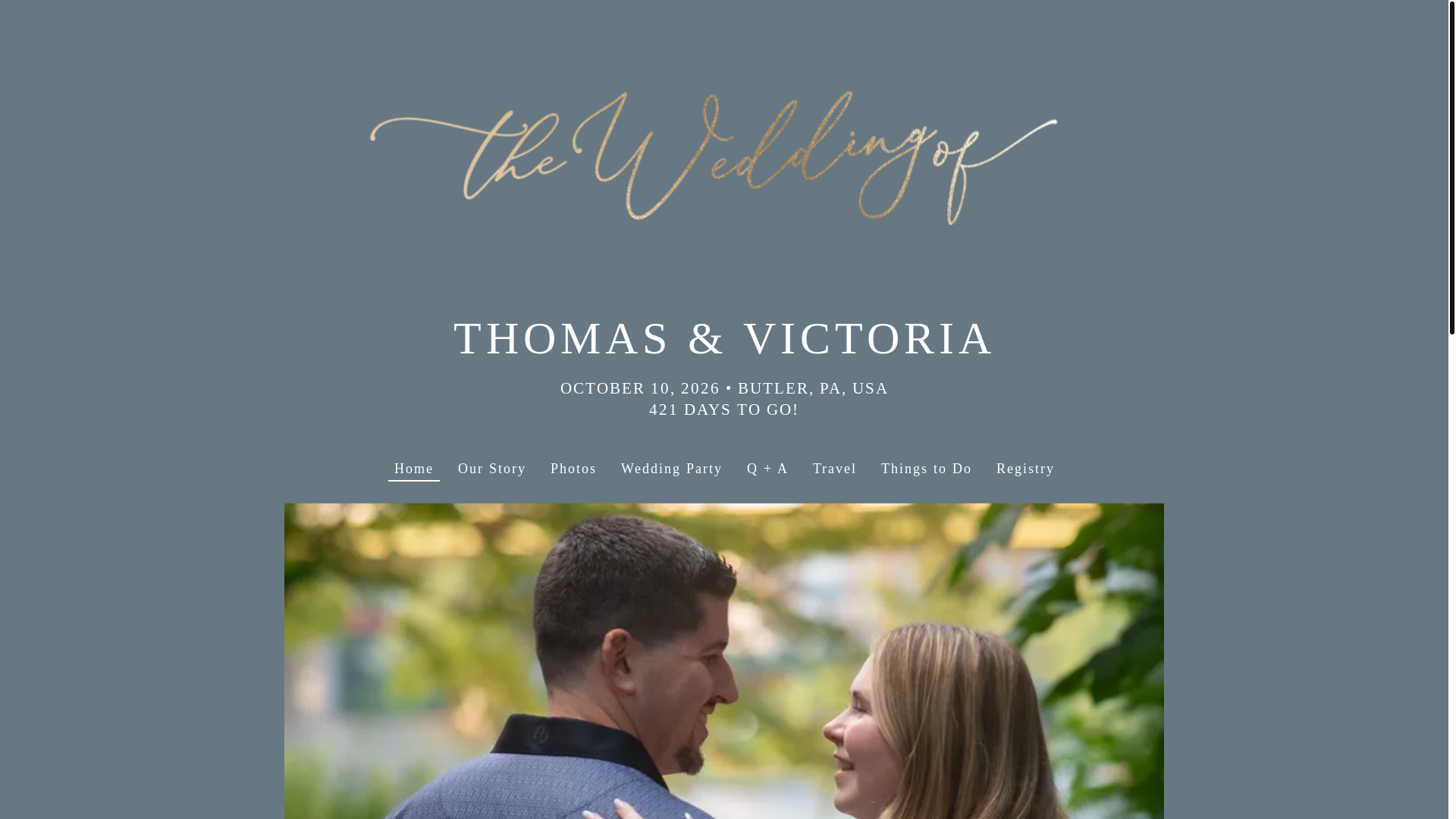 website screenshot of https://thomasandvictoria2026.com/
