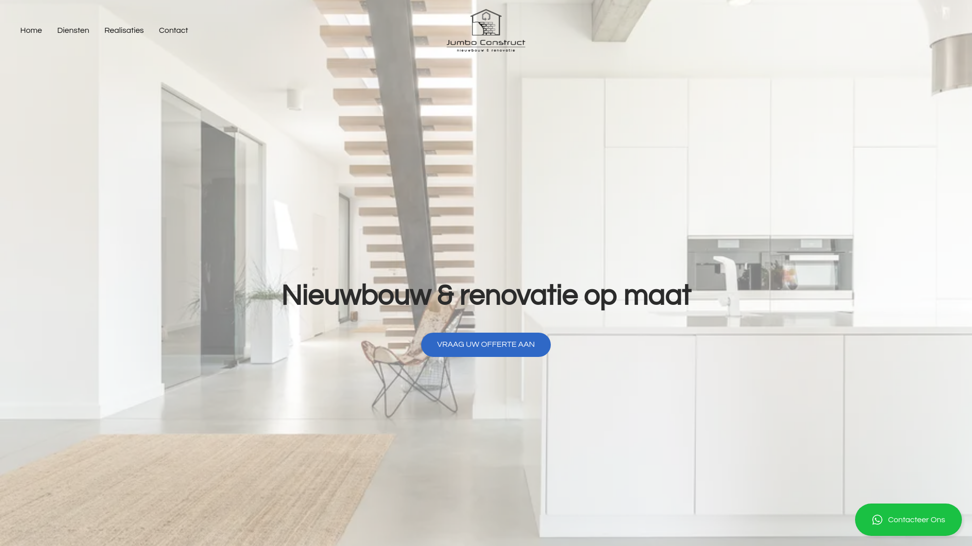 website screenshot of https://jumboconstruct.be