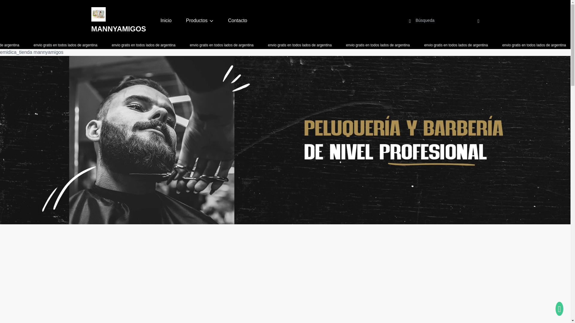 website screenshot of https://mannyamigos.site/