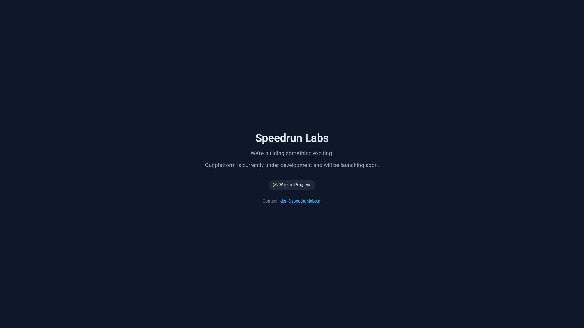 website screenshot of https://speedrunlabs.pages.dev/