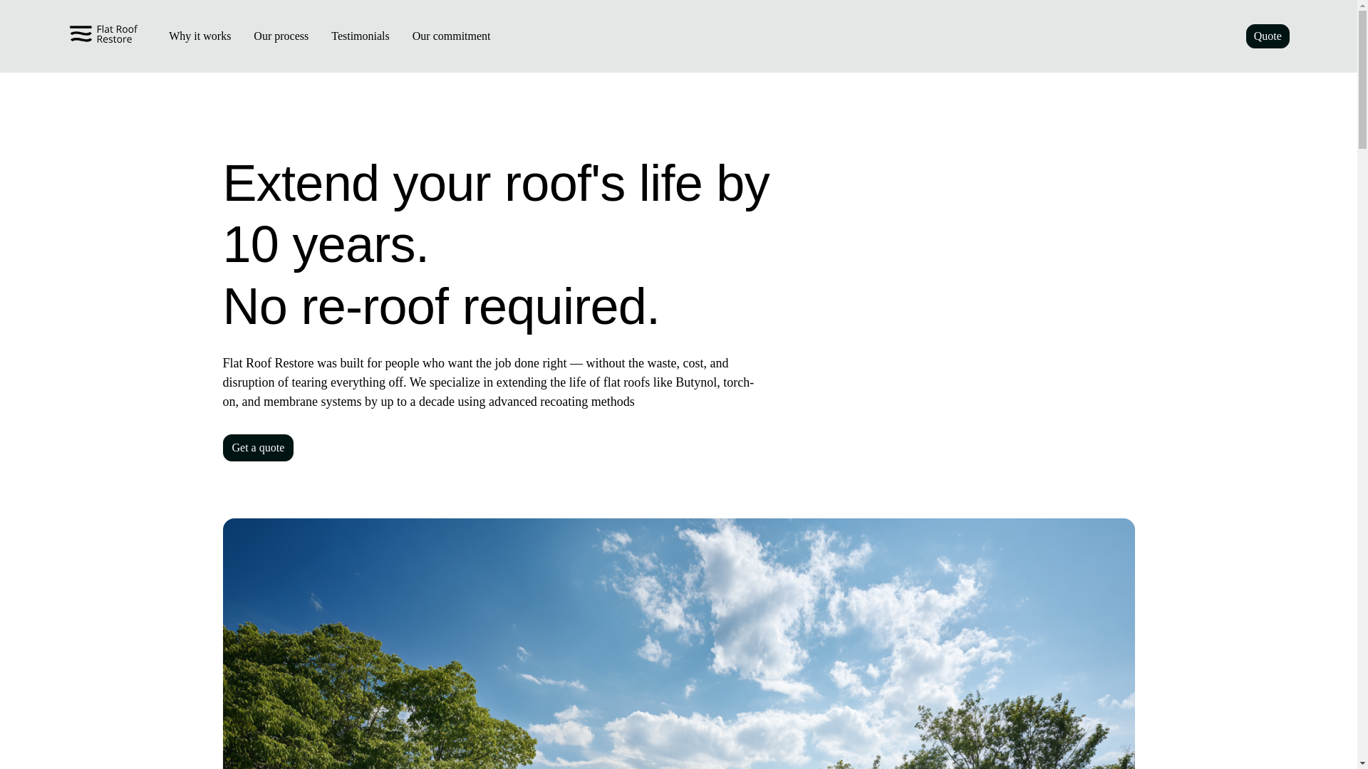 website screenshot of https://flatroofrestore.co.nz/