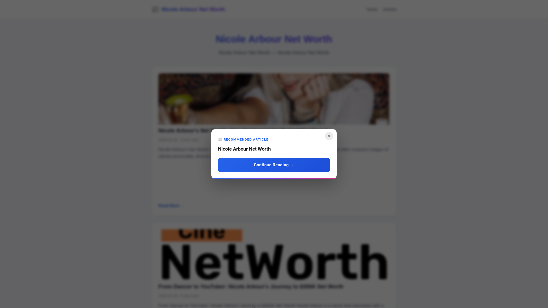 website screenshot of https://nicole-arbour-net-worth.pages.dev/