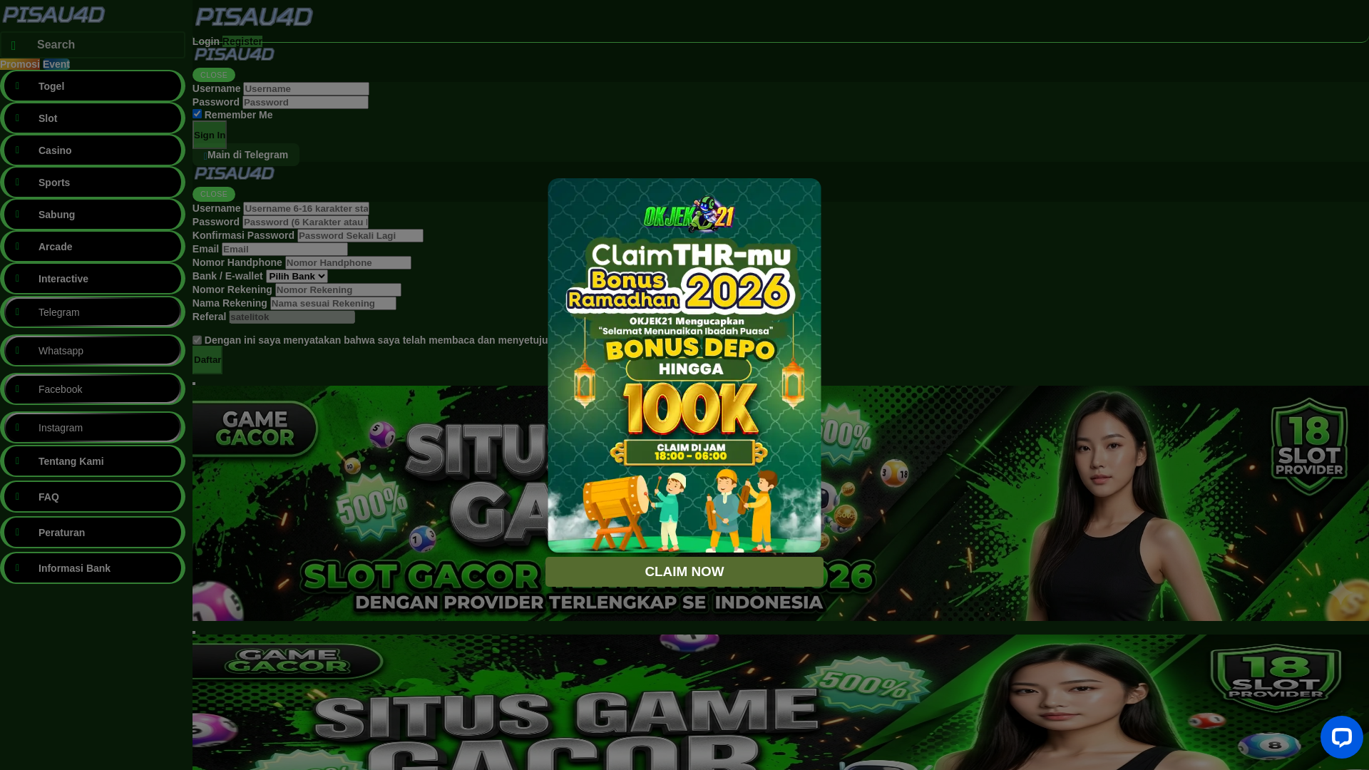 website screenshot of https://pisau4dok.com/