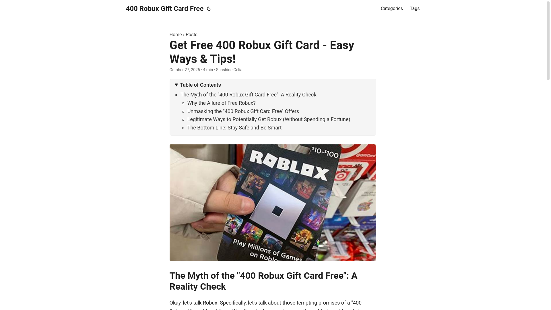website screenshot of https://400-robux-gift-card-free.pages.dev/