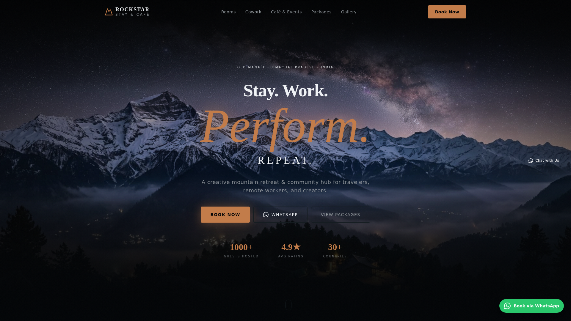 website screenshot of https://rockstarhoreca.com/