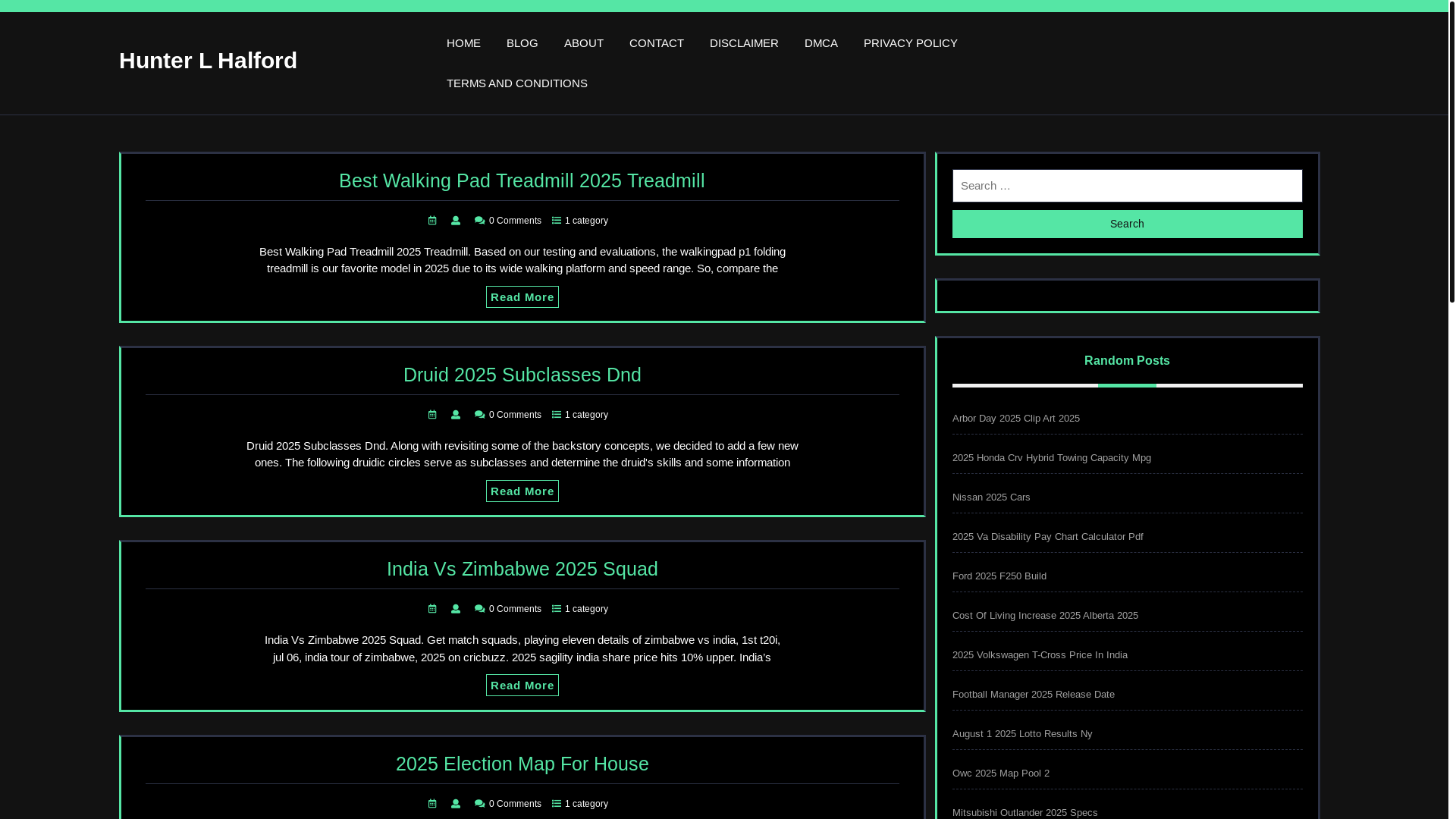 website screenshot of https://hunterlhalford.pages.dev/