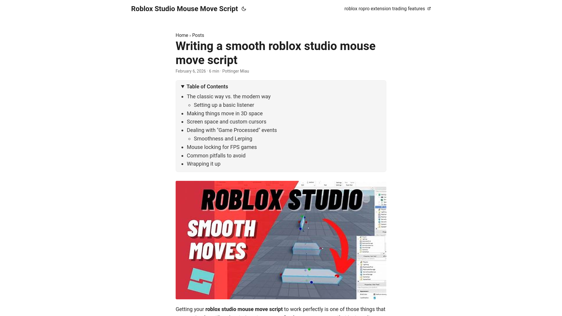 website screenshot of https://roblox-studio-mouse-move-script.pages.dev/