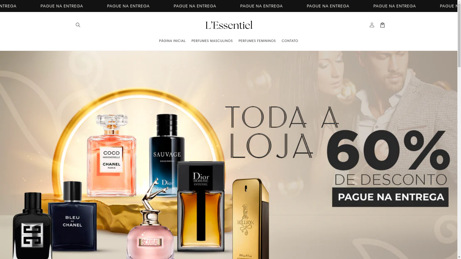 website screenshot of https://ptessent.store/