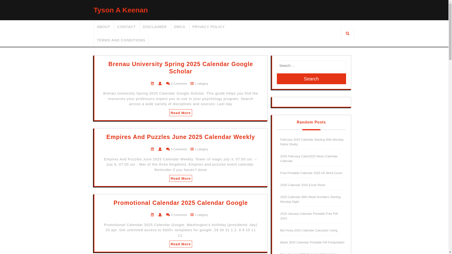 website screenshot of https://tysonakeenan.pages.dev/