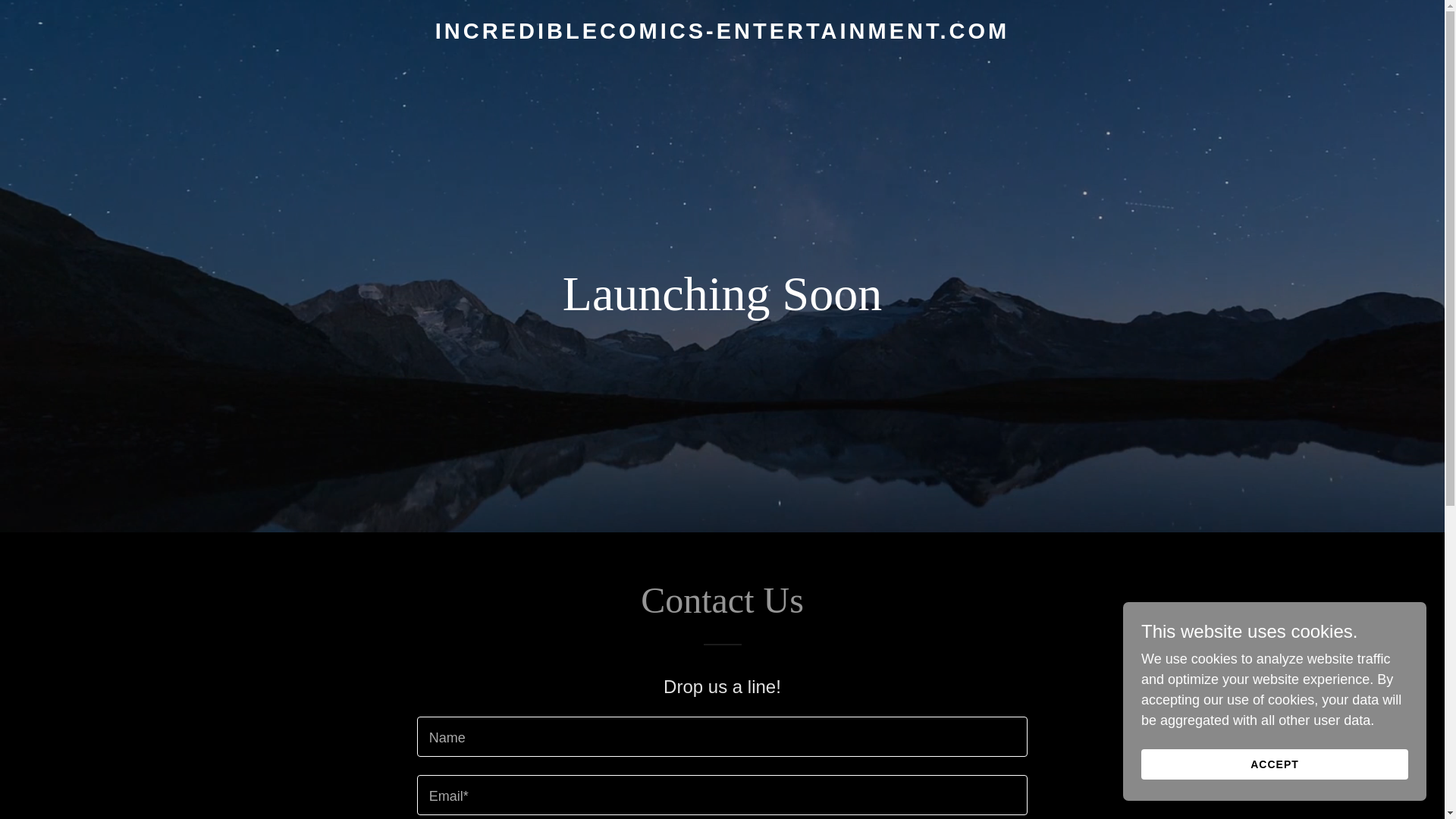 website screenshot of https://incrediblecomics-entertainment.com/