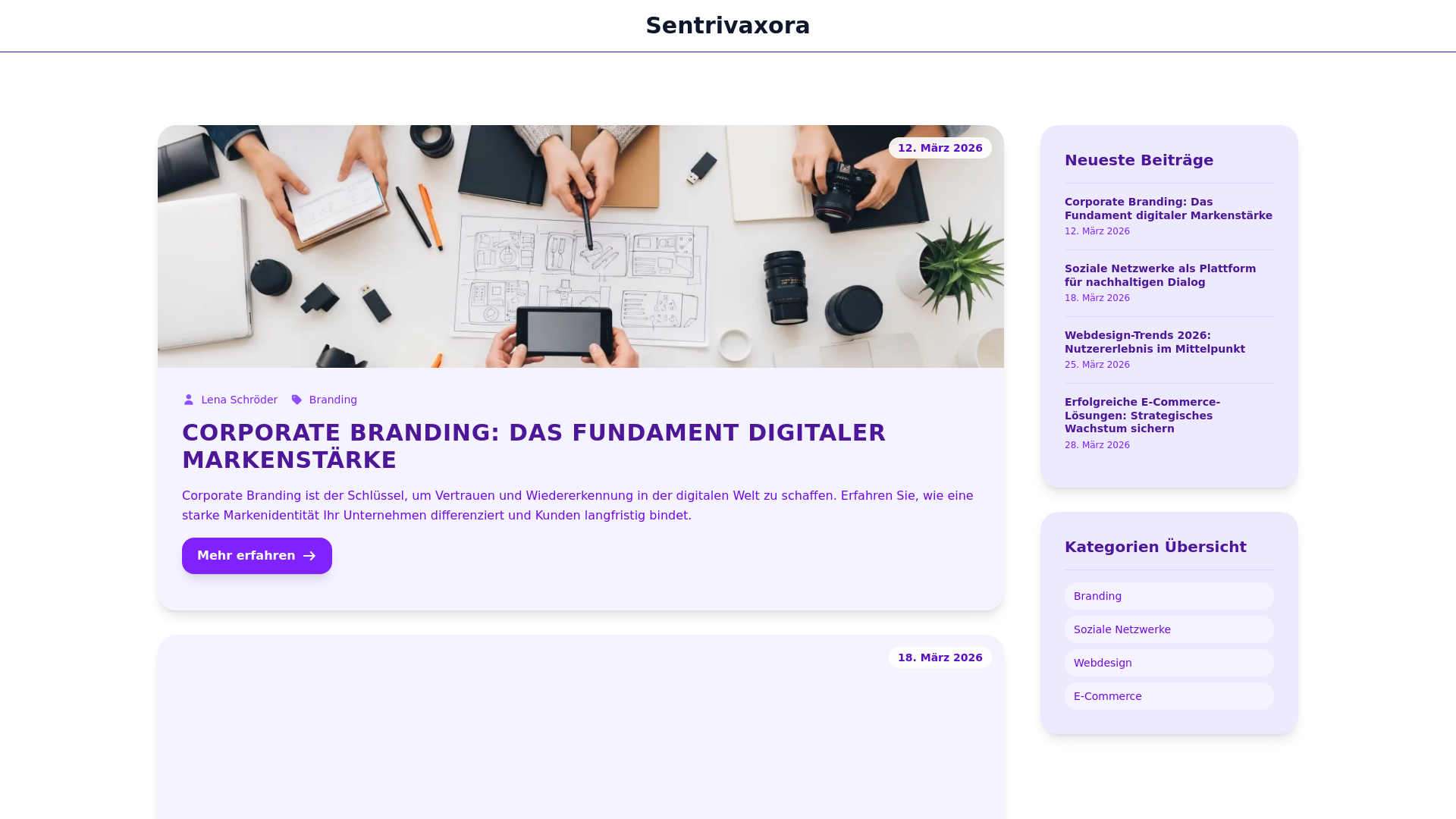 website screenshot of https://sentrivaxora.world