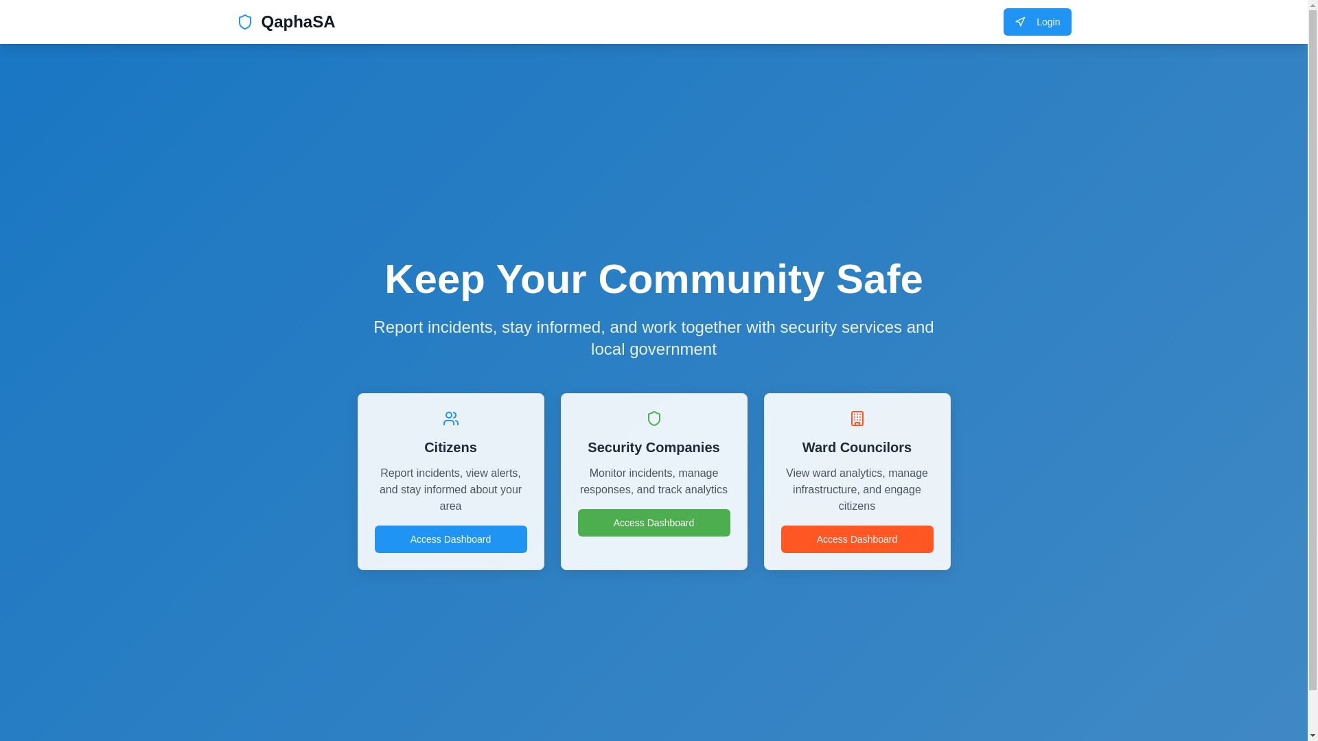 website screenshot of https://qaphasa.co.za/