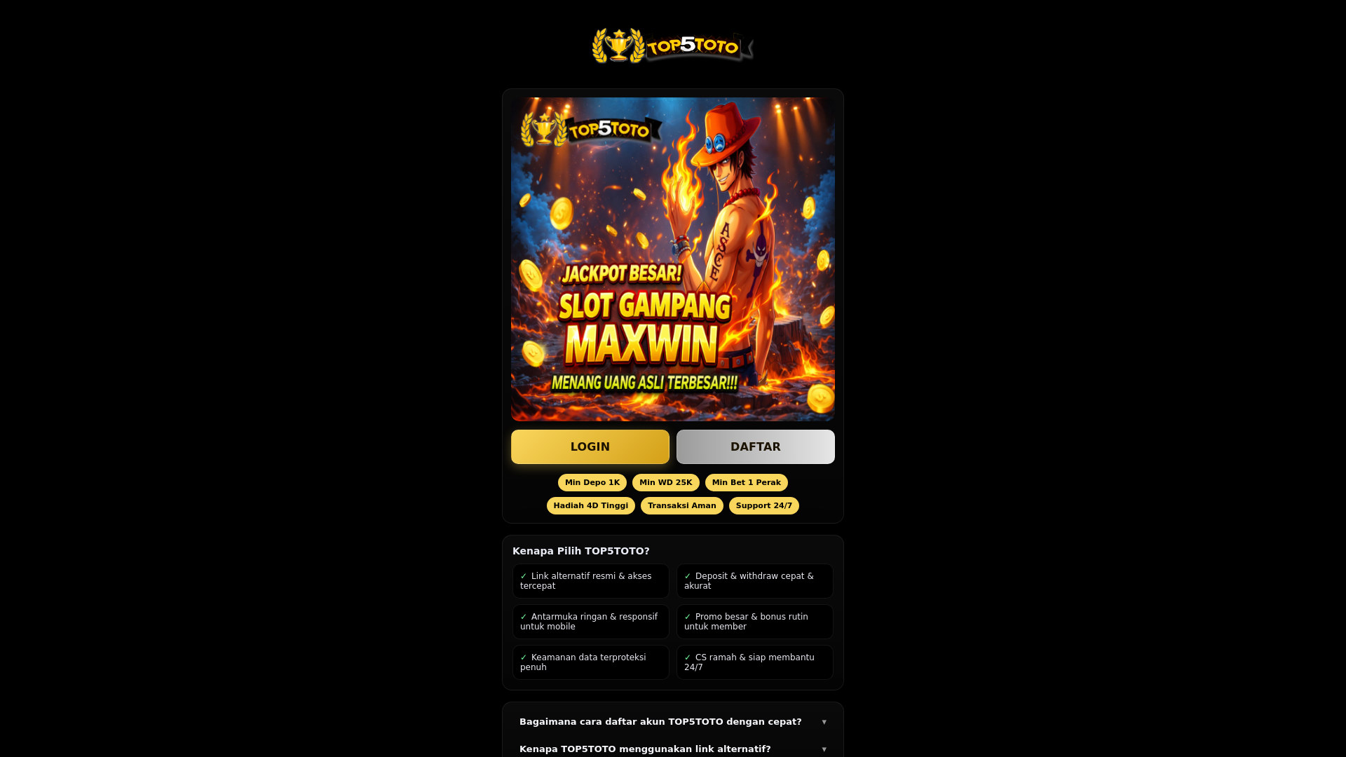 website screenshot of https://thestrategicmama-top5toto.pages.dev/