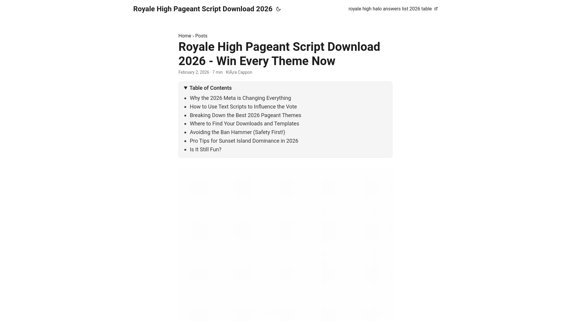 website screenshot of https://royalehighpageantscriptdownload2026.pages.dev/