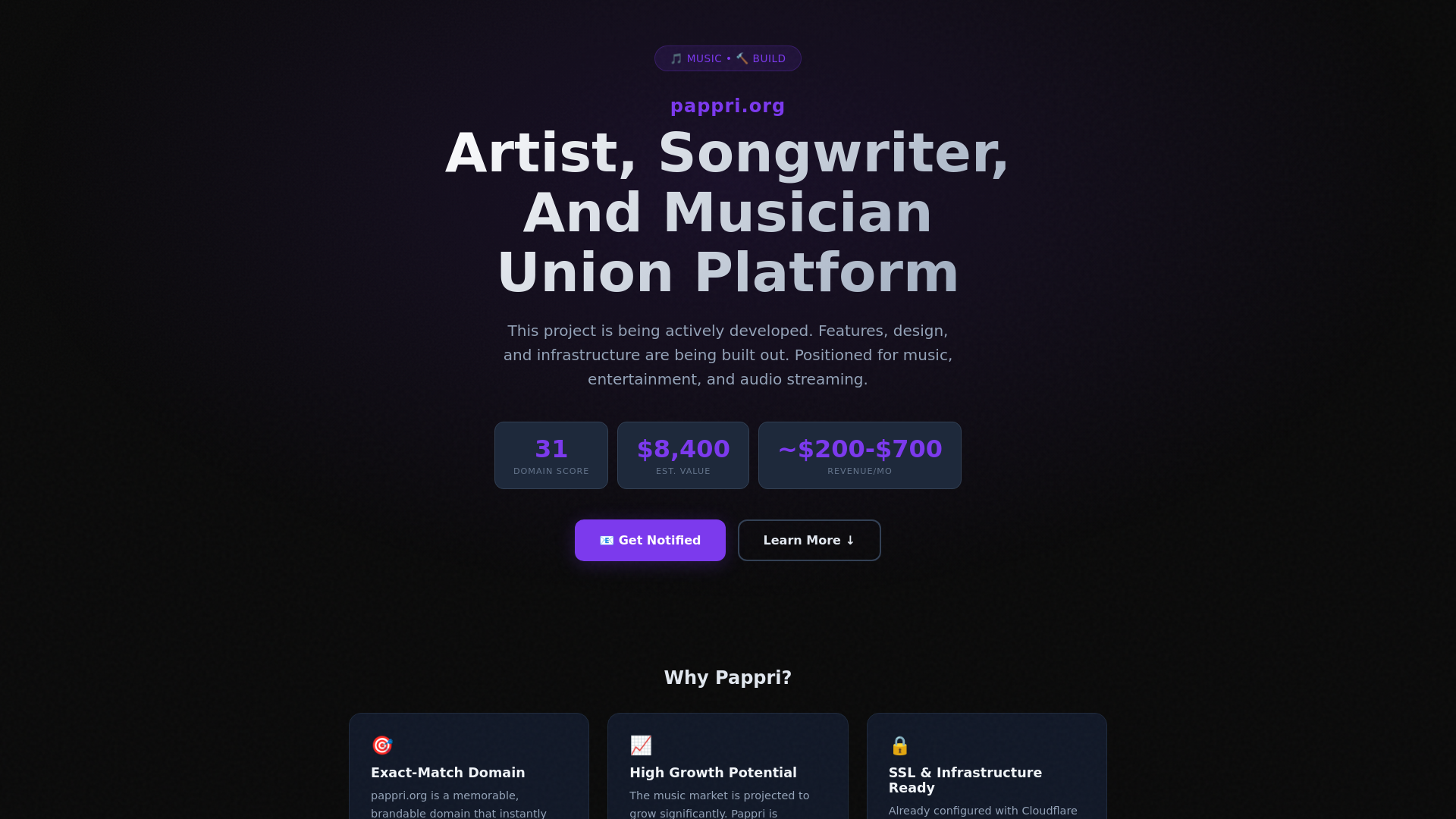 website screenshot of https://pappri.org/