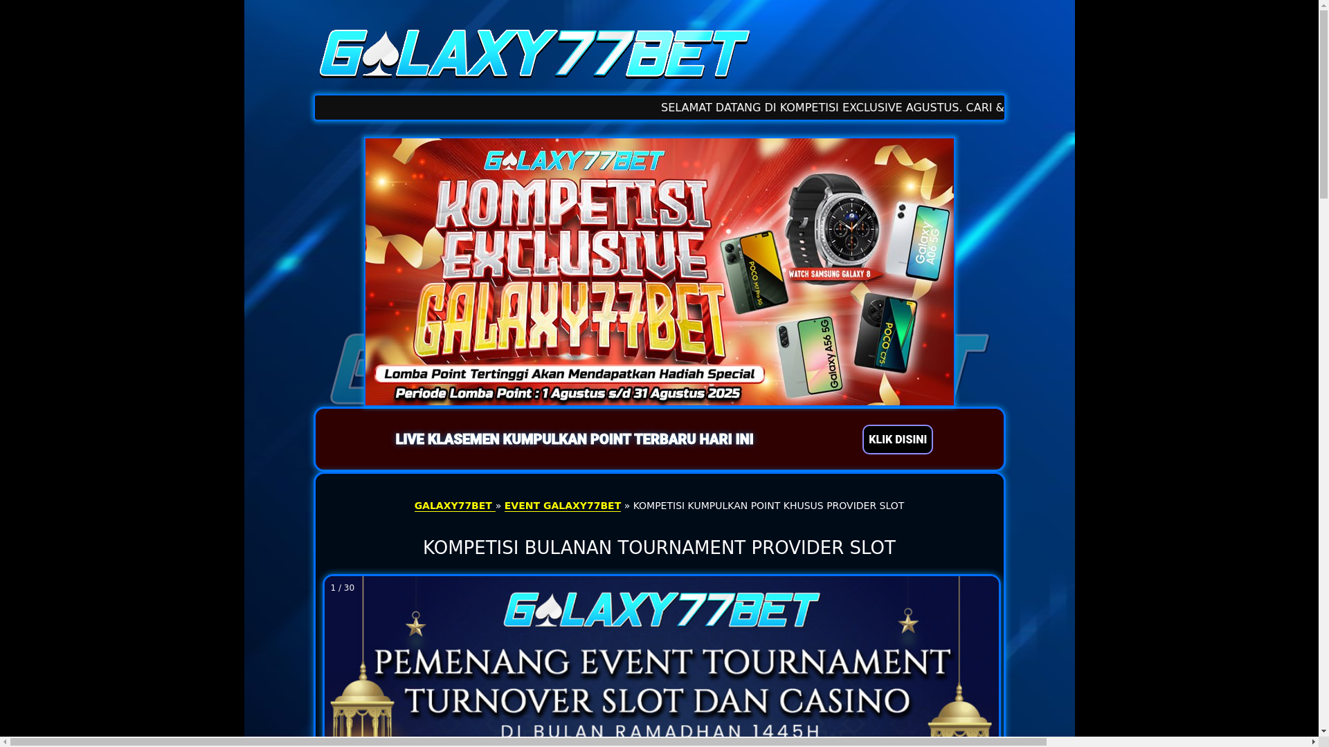 website screenshot of https://galaxykilat-gx.live/