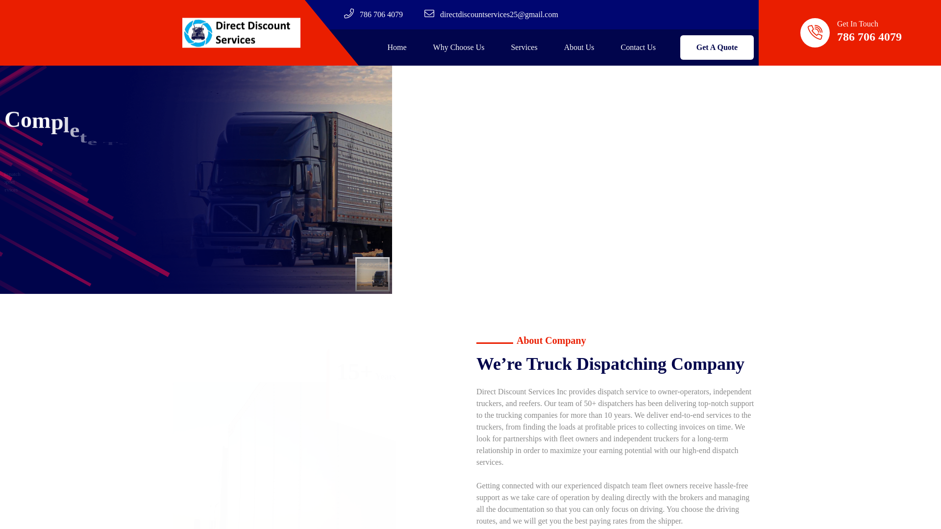 website screenshot of https://thedirectdiscountservices.com