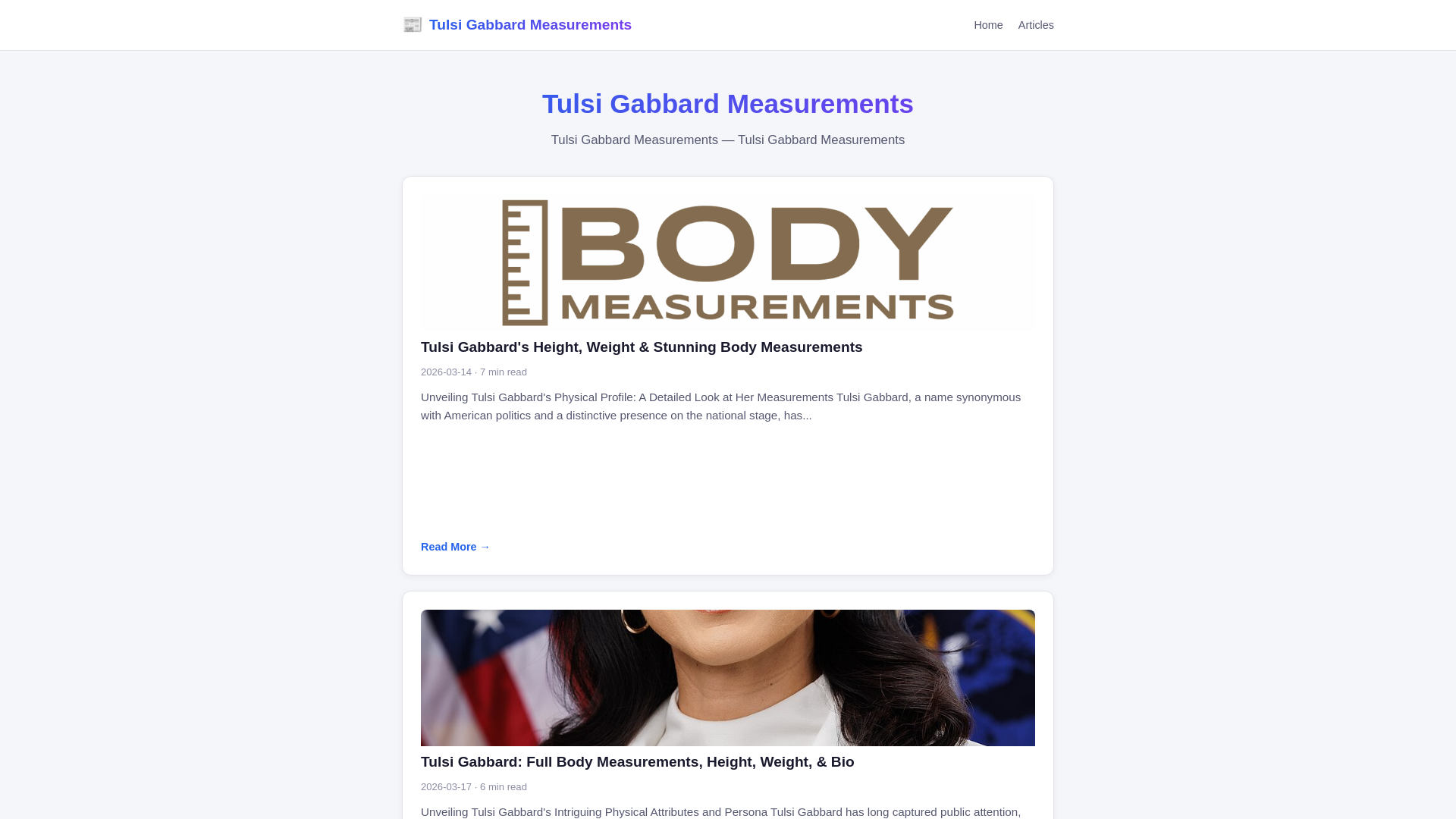 website screenshot of https://tulsi-gabbard-measurements.pages.dev/