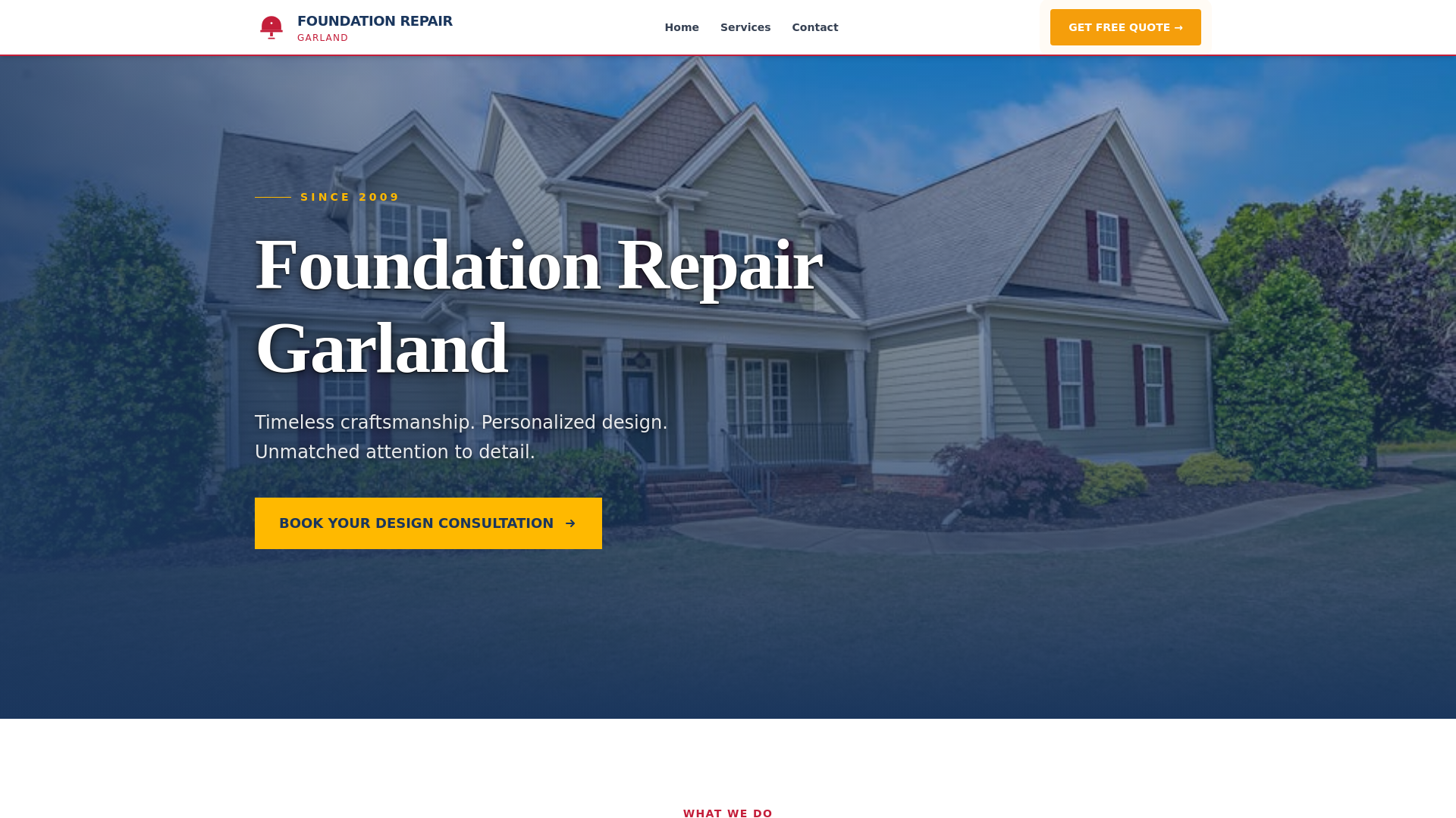 website screenshot of https://foundationrepairgarland.pages.dev/